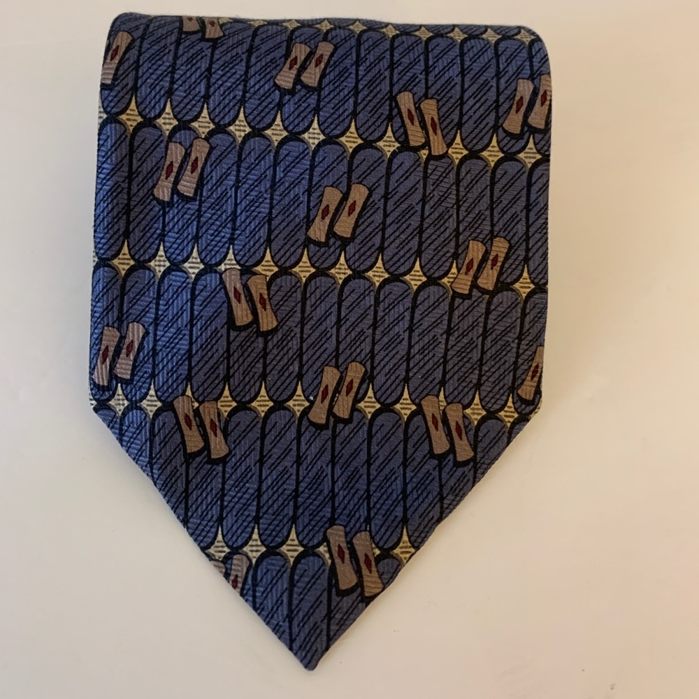 Chez Roffe Silk Tie - Navy